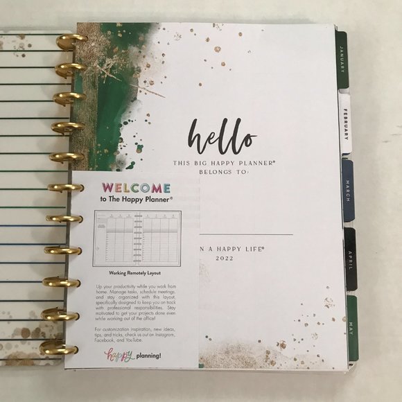 Happy Planner Big - It's a Perfect Day to Start Vertical Hourly 2022 - Picture 4 of 16